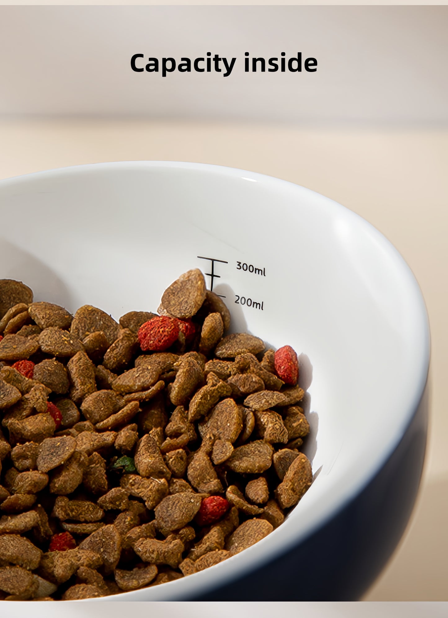 Japanese-Style Ceramic Double Bowl | Anti-Spill Food & Water Bowl for Cats and Dogs