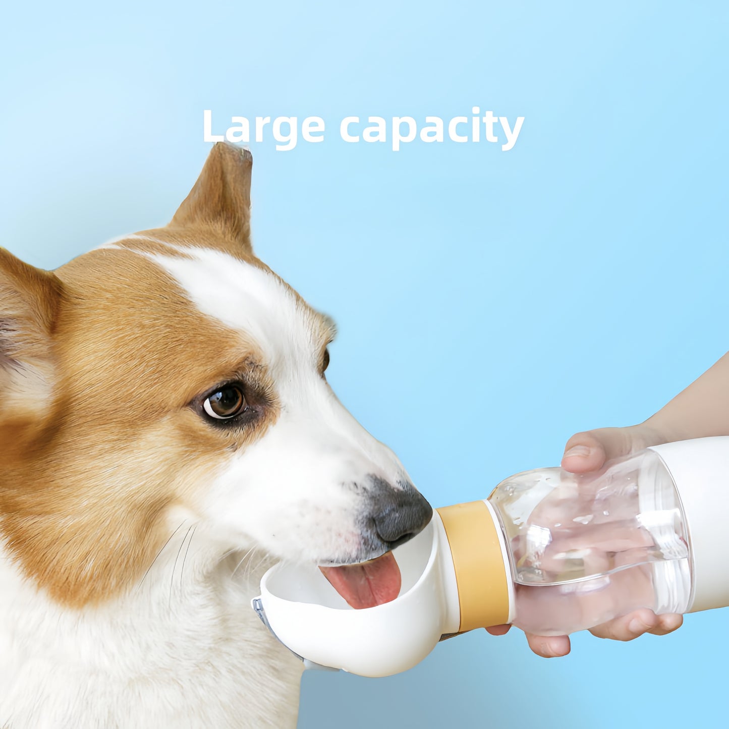 2-in-1 Portable Dog Water Bottle & Food Bowl – Travel Dispenser for Walks, Hikes & Road Trips