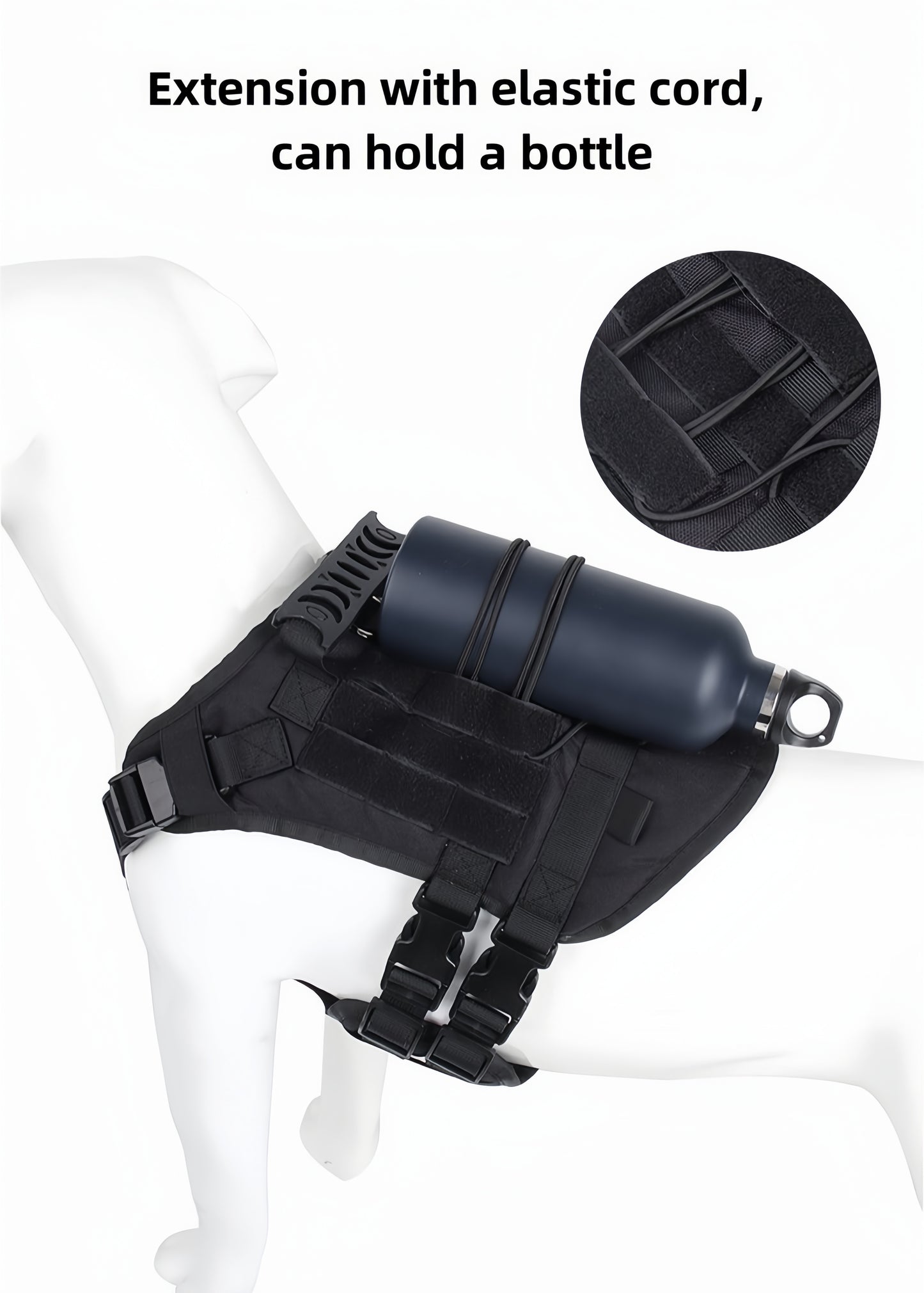 Tactical Dog Vest Harness – Water-Resistant Outdoor Chest Harness for Medium & Large Breeds