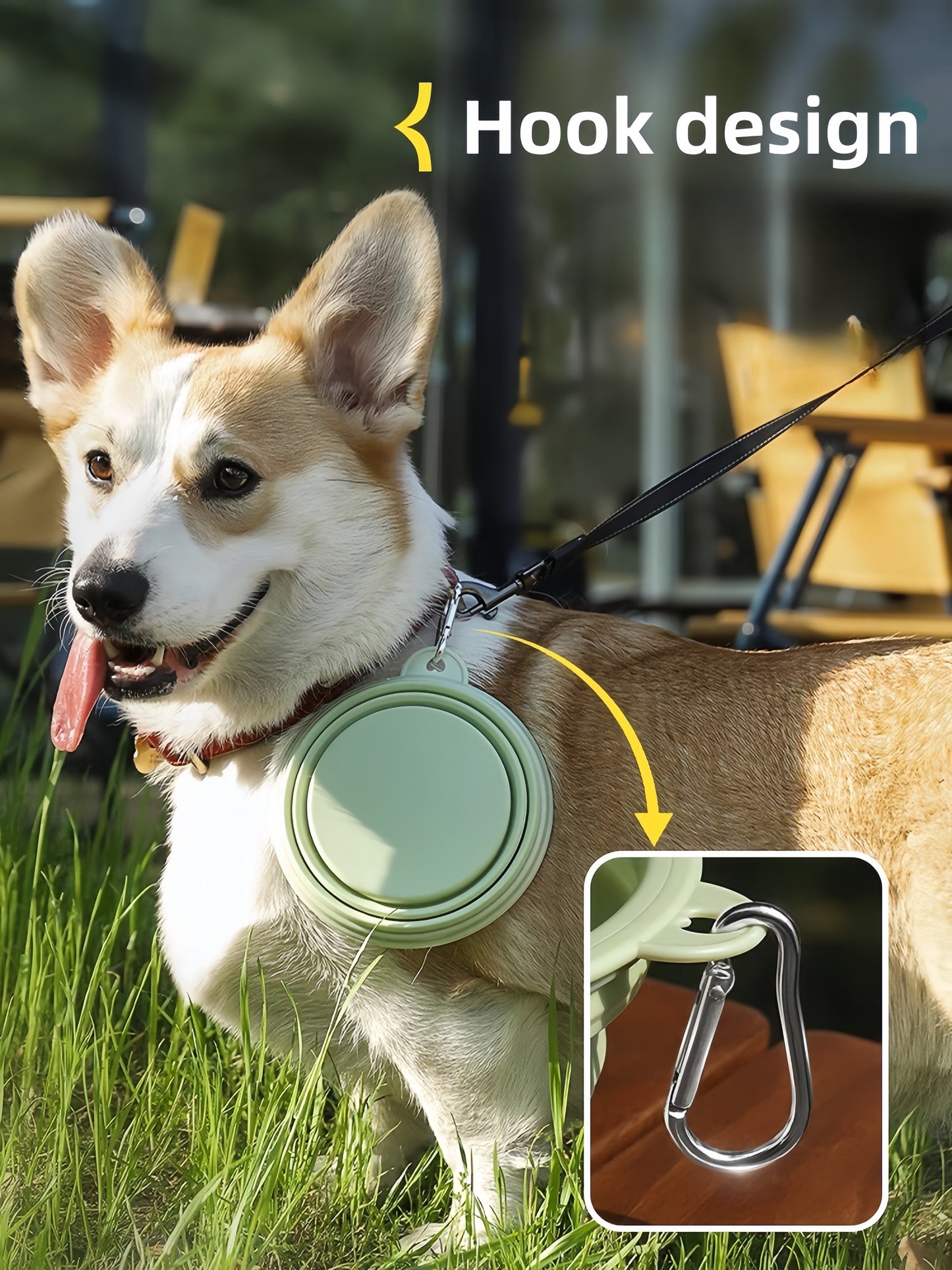 Foldable Silicone Dog Bowl | Portable Pet Food & Water Dish for Travel and Outdoors