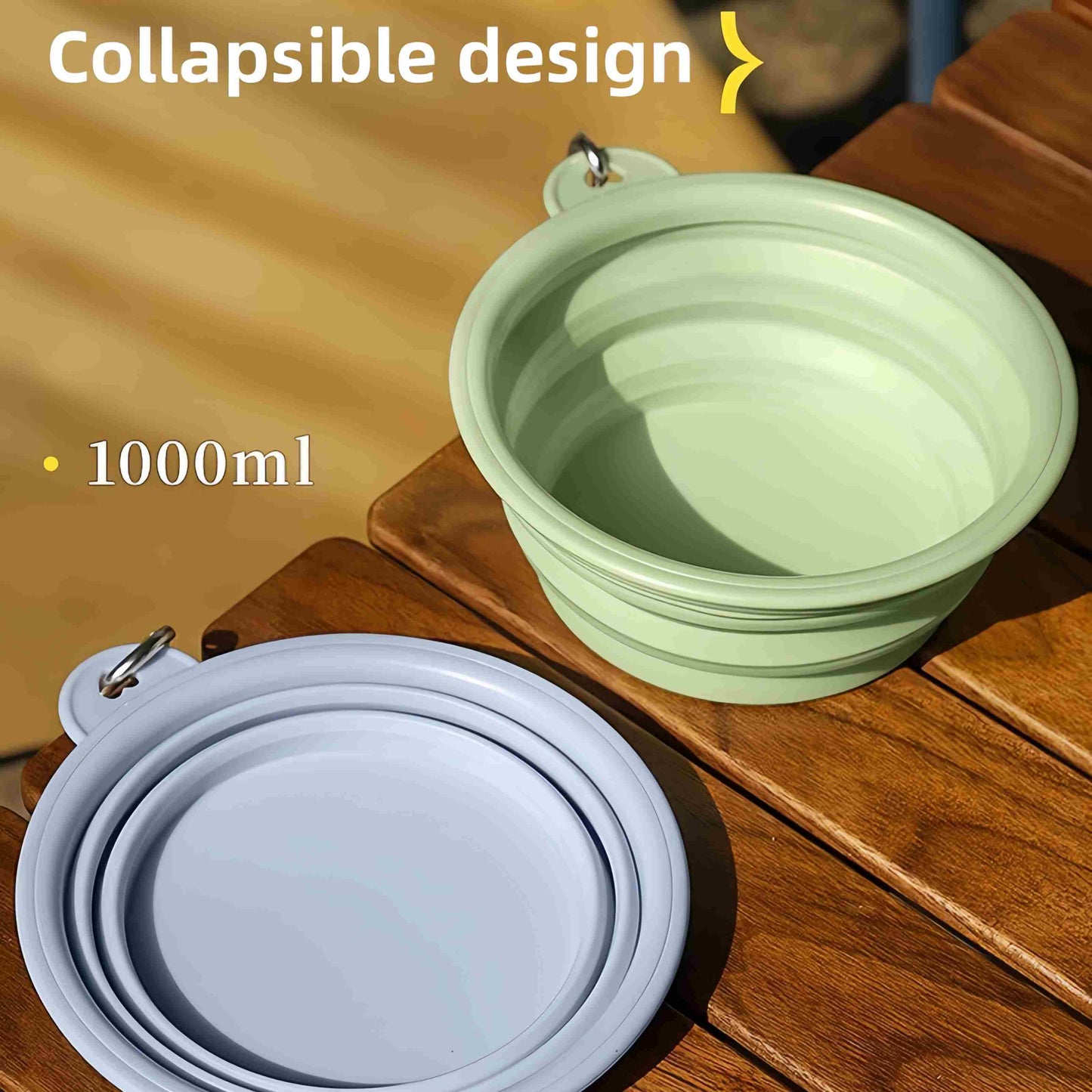 Foldable Silicone Dog Bowl | Portable Pet Food & Water Dish for Travel and Outdoors